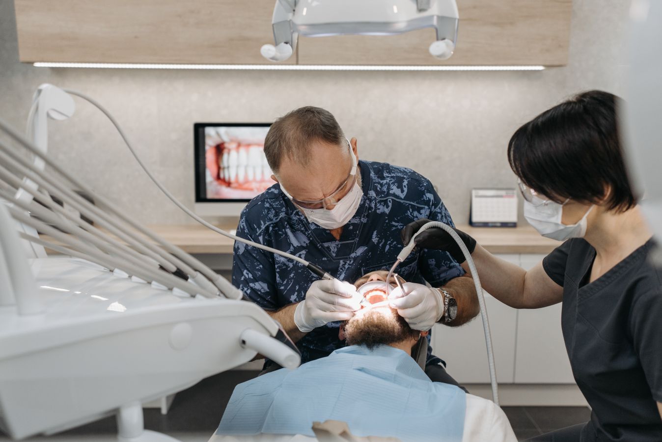 Dentist and healthcare campaign visuals