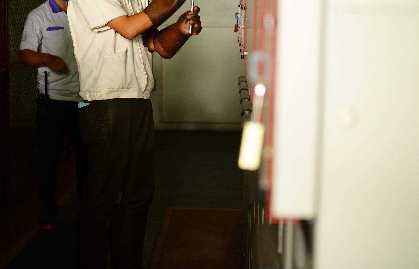 Three professional electrical service photographs